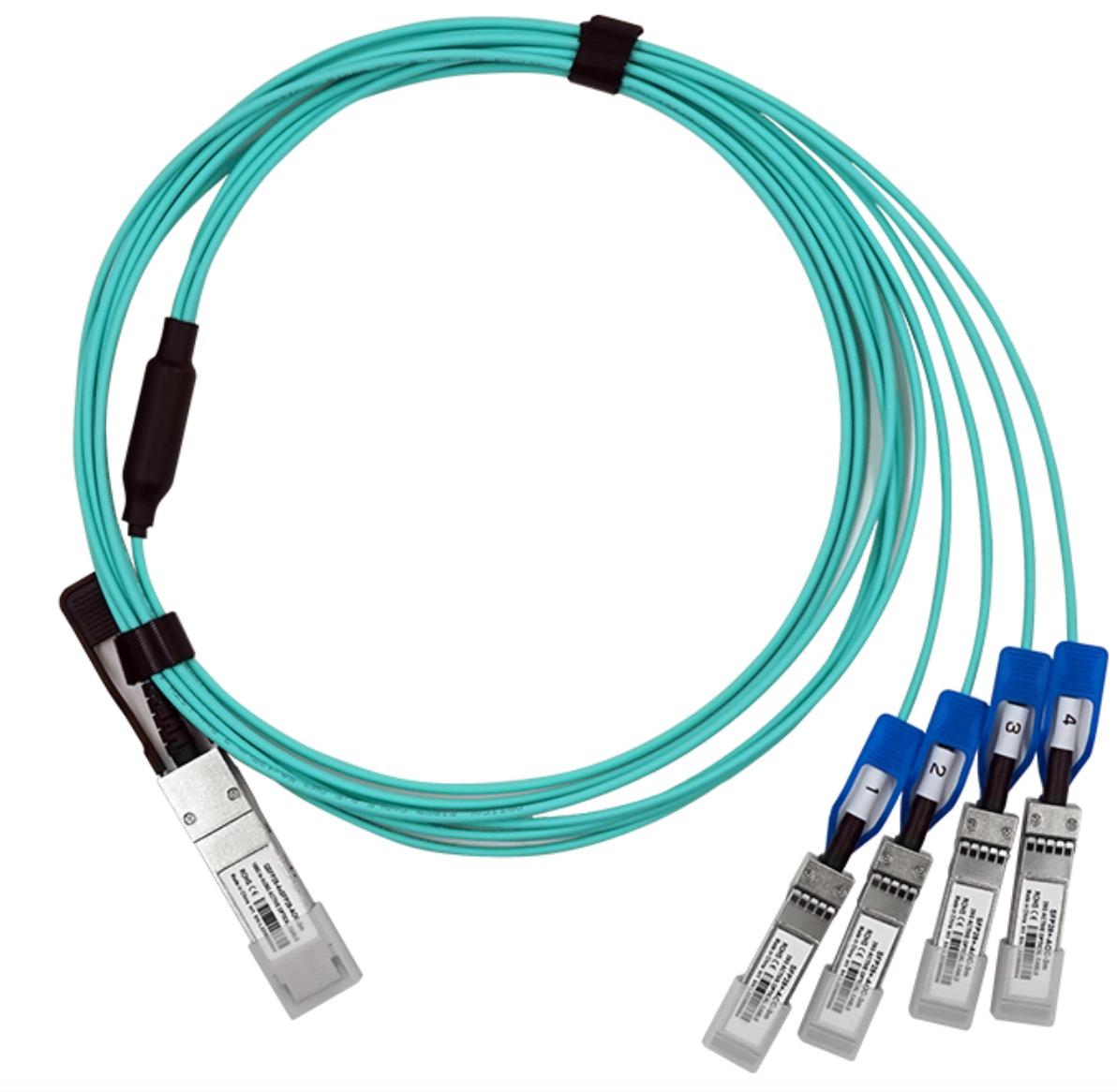 Кабель оптический Lr-Link QSFP28 100G 3M (LRAOC-QSFP28-4SFP28-3M)