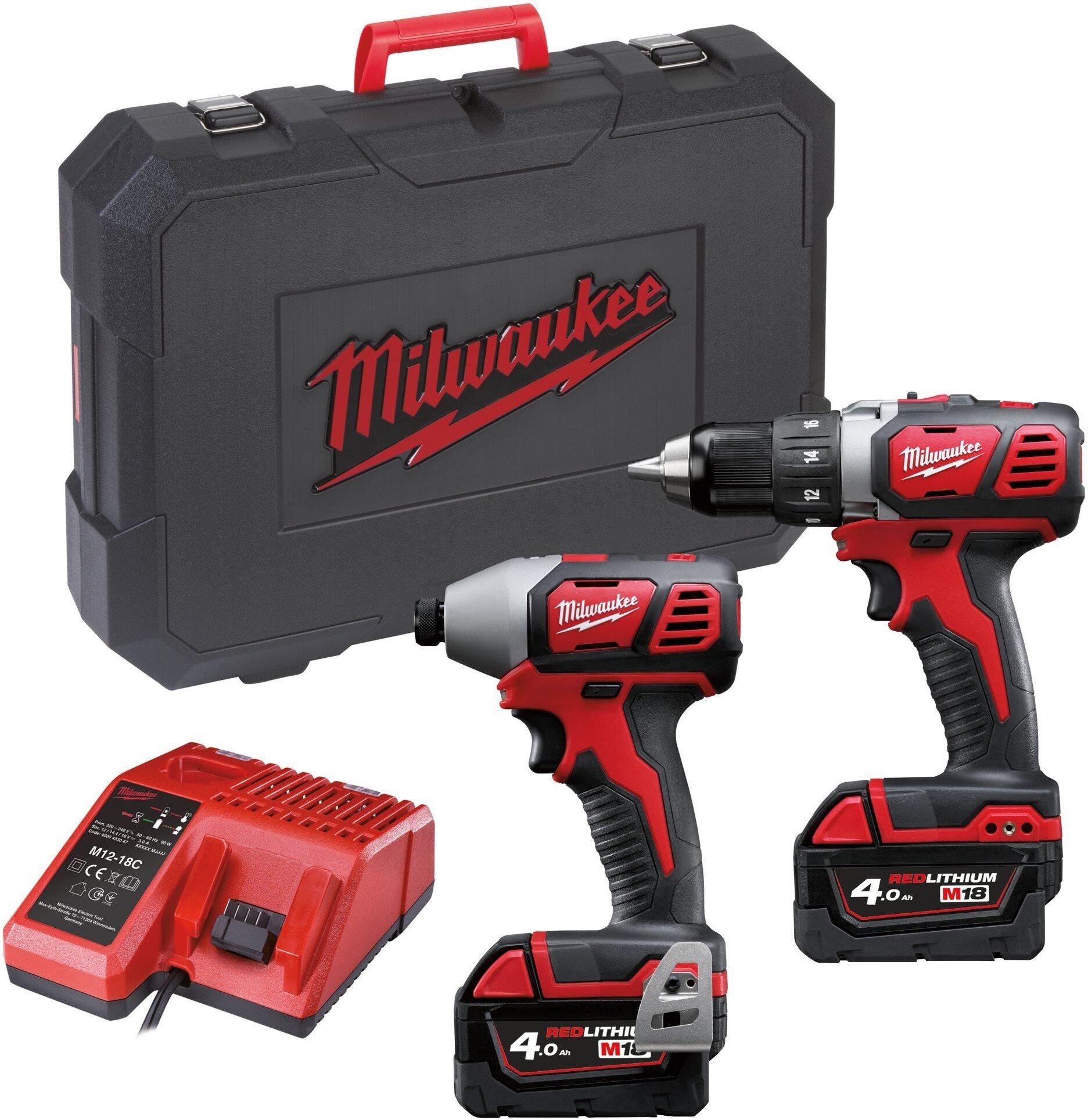 Набор электроинструментов Milwaukee M18 BPP2D-402C (4933447126)