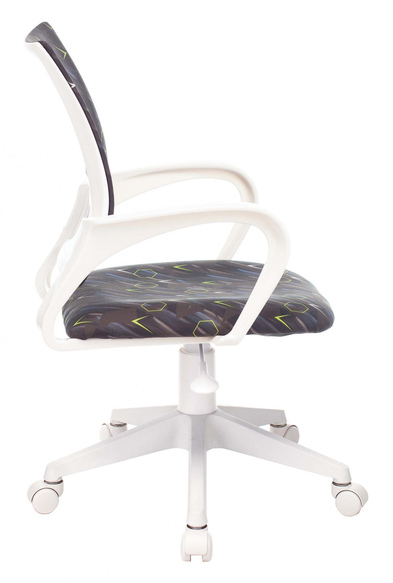 Кресло детское Бюрократ KD-W4/NAVY-RACE черный/синий/белый