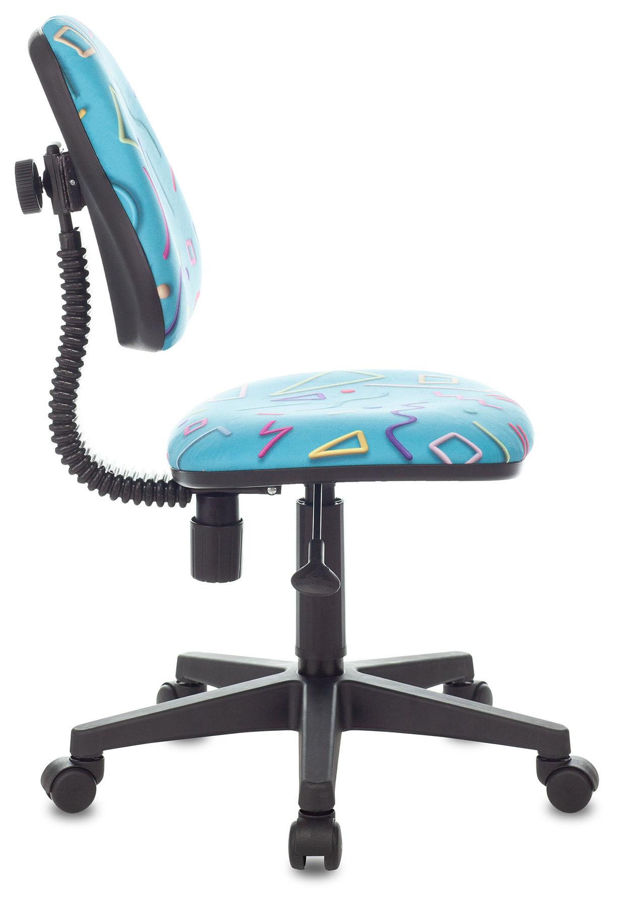 Кресло детское Бюрократ KD-4/STICK-BLUE голубой Sticks 06 пластик