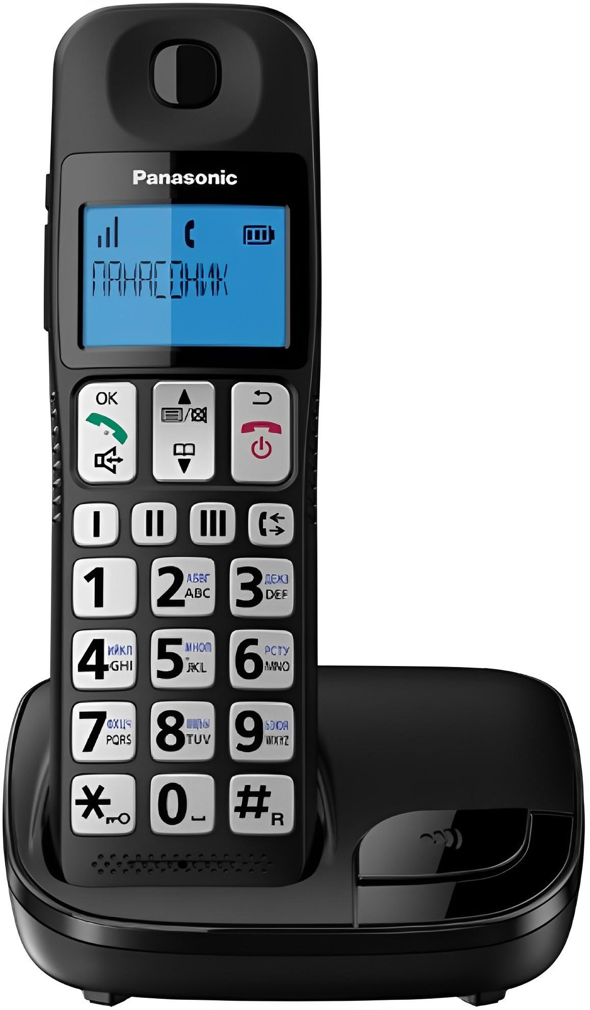 Радиотелефон DECT Panasonic KX-TGE110RUB черный