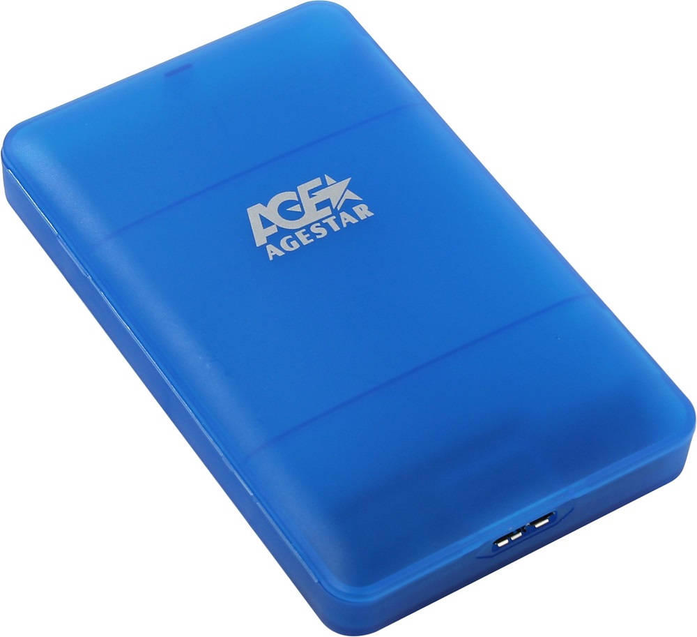 Бокс для накопителя AgeStar 3UBCP3 Blue