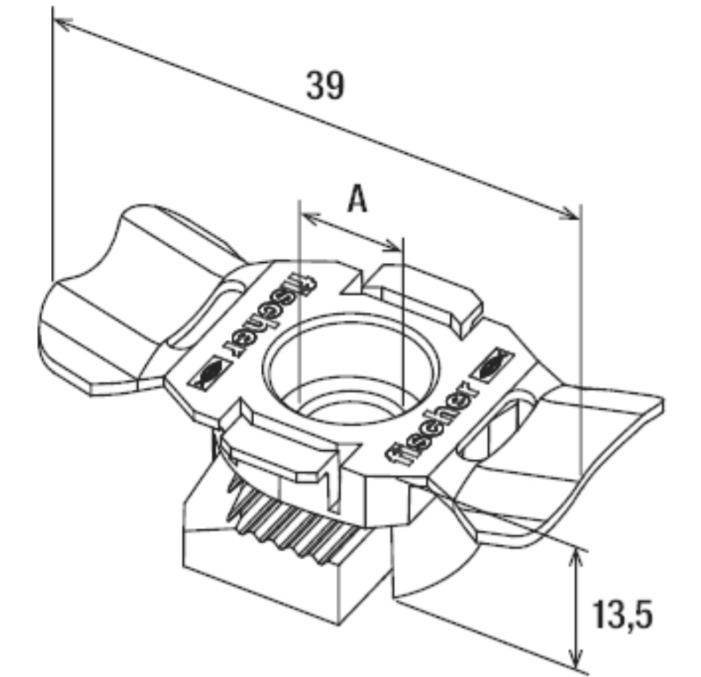 Гайка Fischer FCN Clix P 12 50шт (559760)