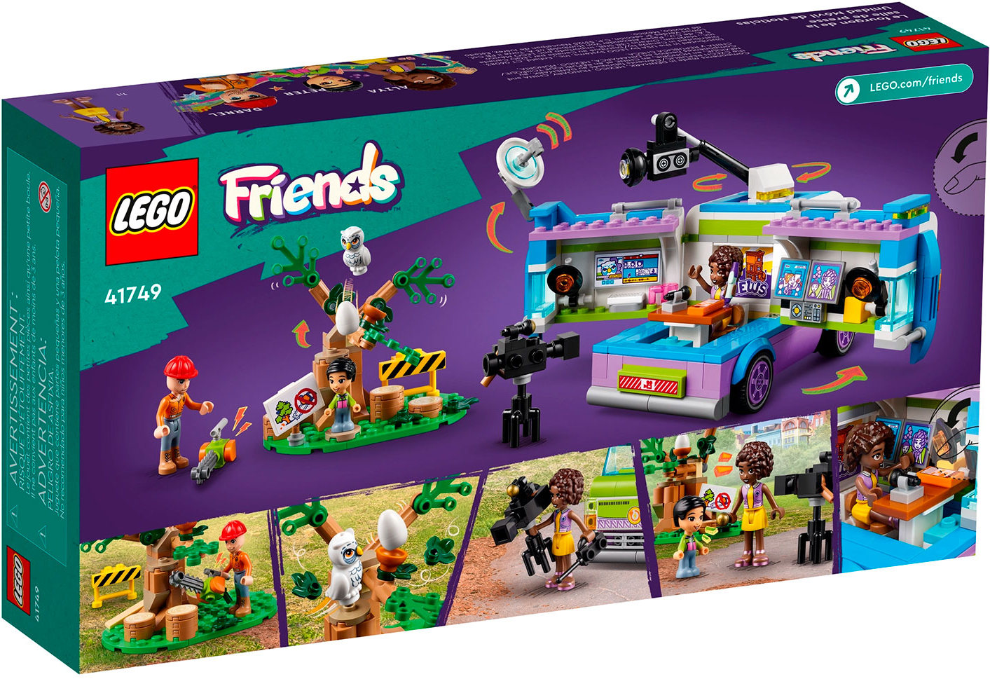 Конструктор Lego Friends Фургон отдела новостей (41749)