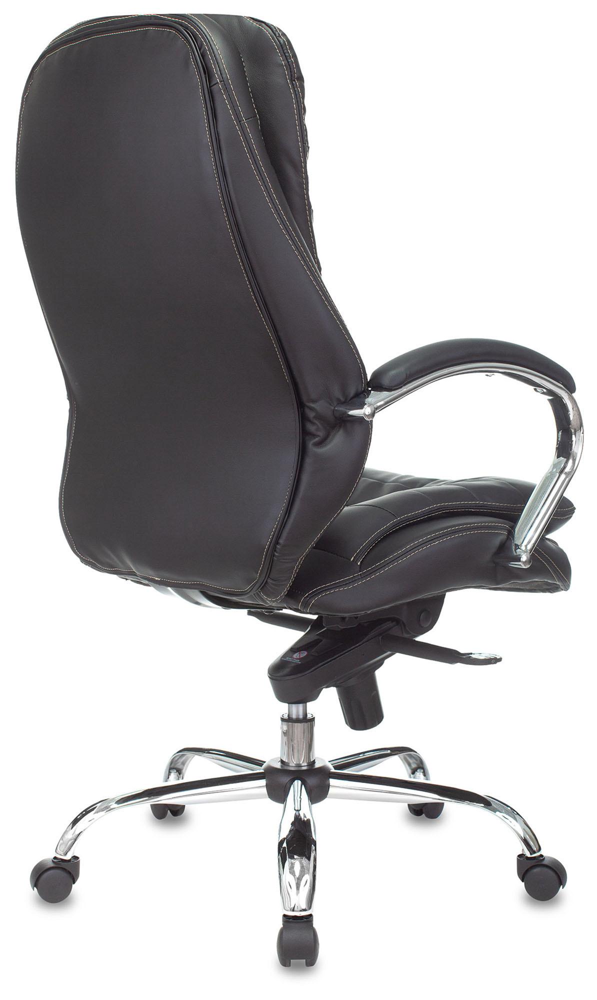 Офисное кресло Бюрократ T-9950/BLACK-PU крестовина хром/черный