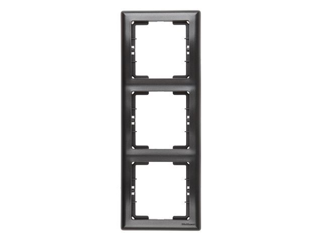 Рамка 3-ая вертикальная дымчатая, DARIA, MUTLUSAN