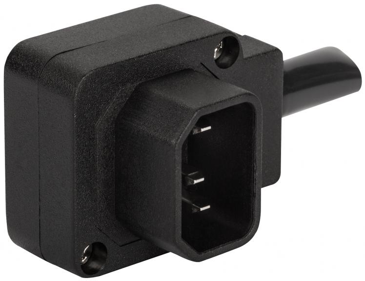 Вилка электрическая Lanmaster LAN-IEC-320-C14/90