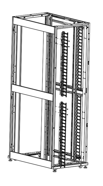 Кабельный органайзер ЦМО ВКО-П-24/48U-9005