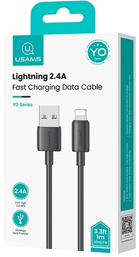 Кабель Usams SJ709 1м Black (SJ709USB01)