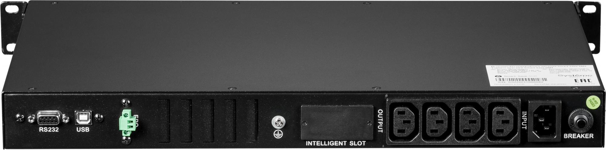 Источник бесперебойного питания Systeme Electric SMT 450Вт 750ВА черный (SMTSE750RMI1U)