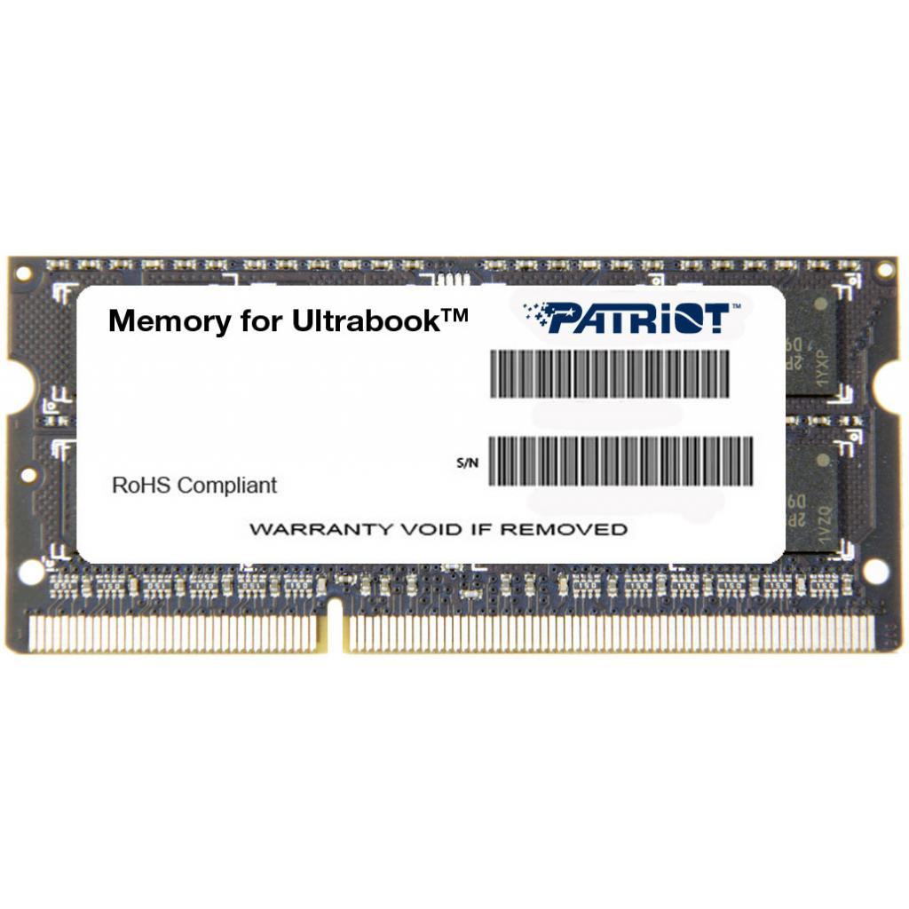 Оперативная память Patriot DDR3-1600 8GB PC-12800 SODIMM (PSD38G1600L2S)