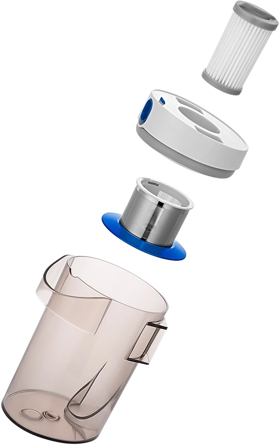 Пылесос Kitfort КТ-5157-3 белый/синий