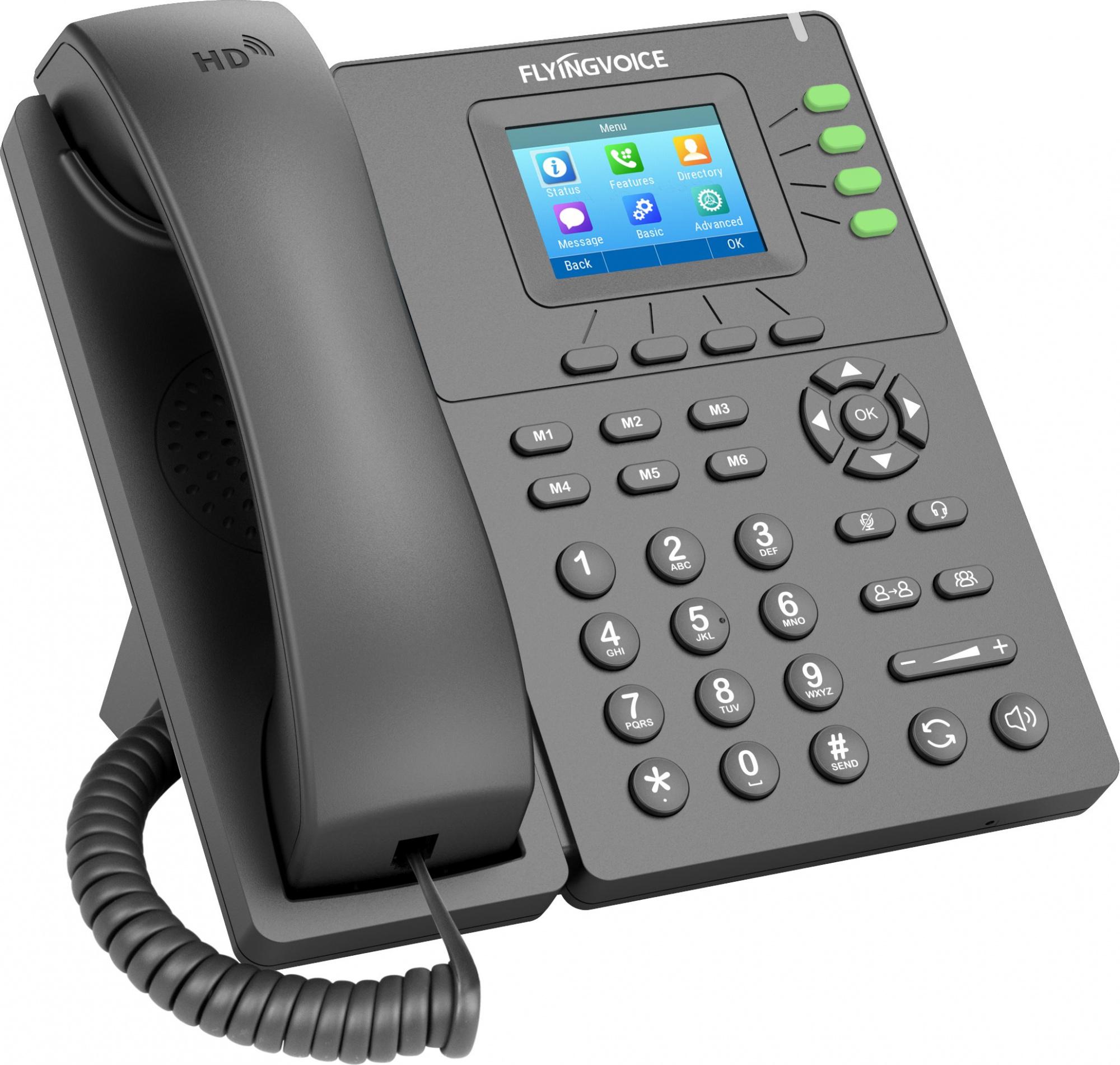 IP-телефон Flying Voice P21 серый