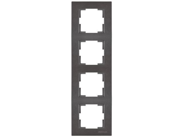 Рамка 4-ая вертикальная дымчатая, RITA, MUTLUSAN