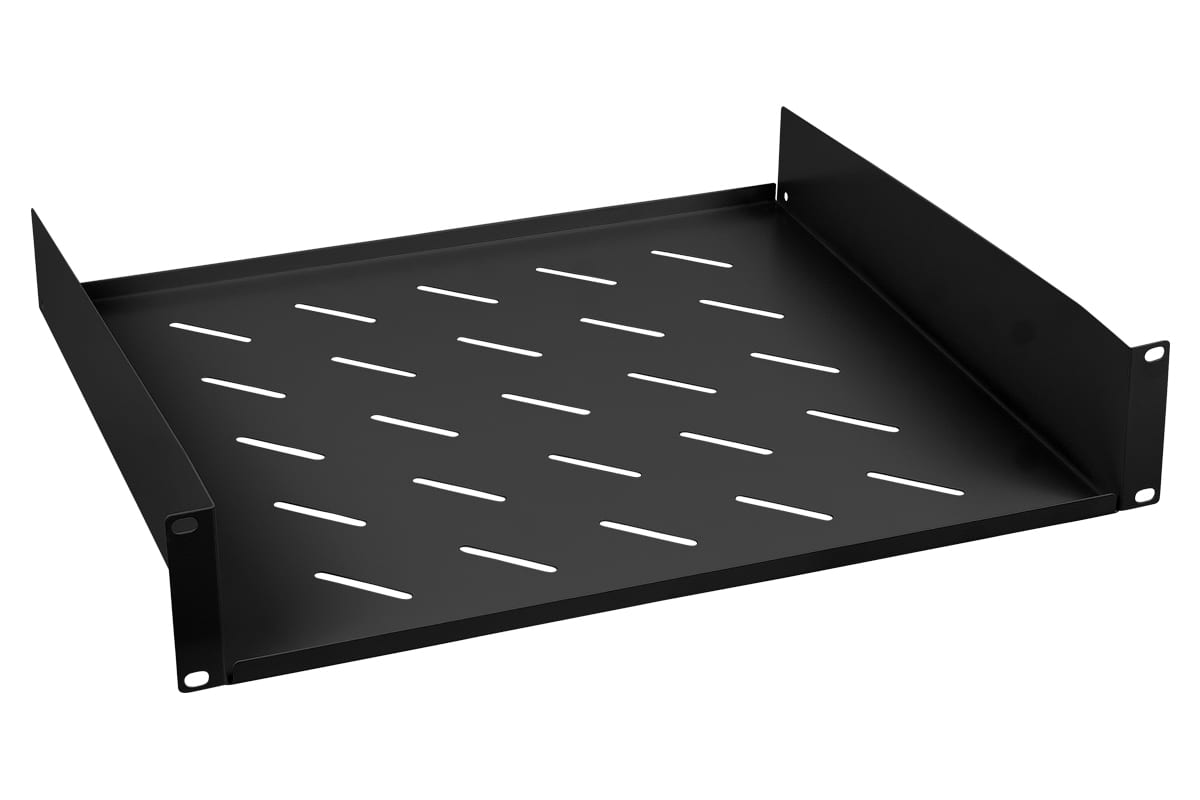 Полка стационарная Cabeus SH-J017-2U-400-BK черный