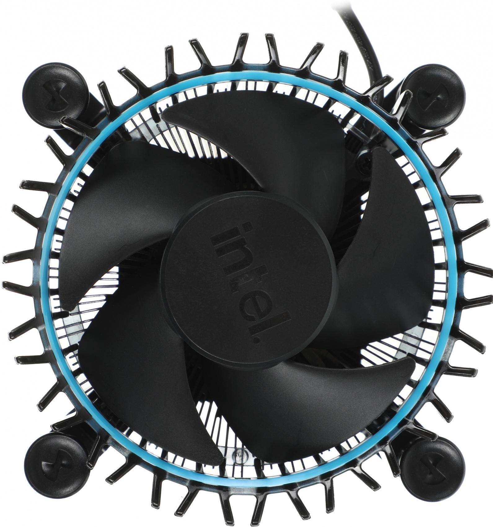 Кулер для процессора Intel Laminar RM1 AL+Cu 65W Blue LED (M23901)