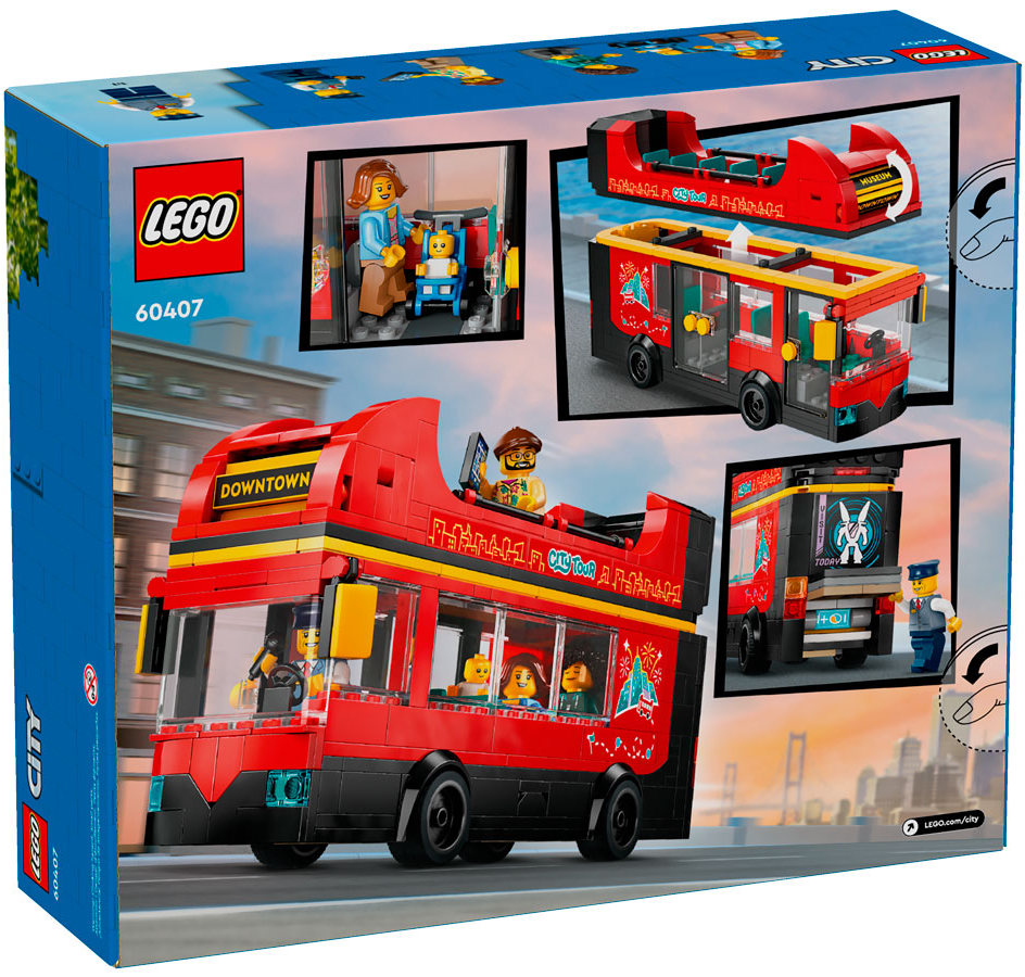 Конструктор Lego City Красный двухэтажный экскурсионный автобус (60407)