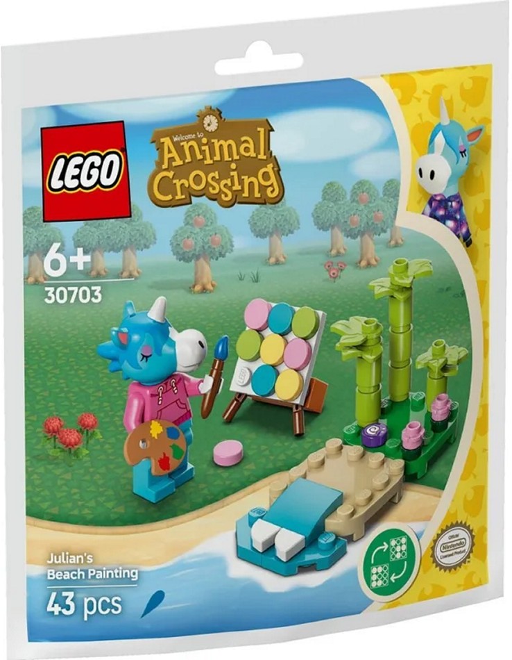 Конструктор Lego Animal Crossing Пляжная картина Джулиана (30703)