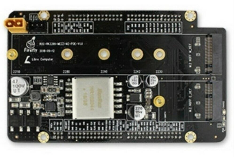 Интерфейсная плата FireFly ROC-RK3399-Mezz-M2-PoE