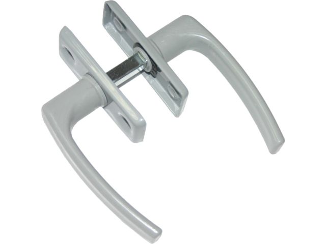 Ручка для теплиц 2-сторон. пласт/серый цинк STARFIX