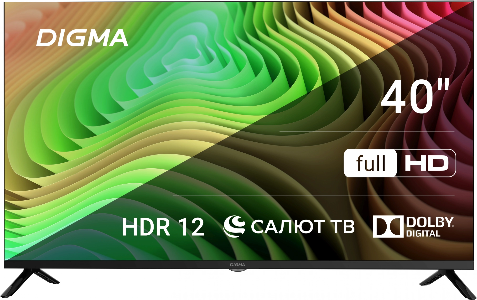 Телевизор Digma DM-LED40SBB36 черный/черный