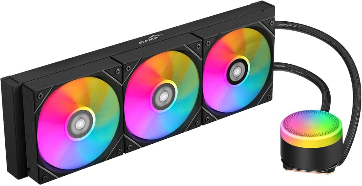 Система жидкостного охлаждения для процессора Sama L60 BK черный (L60-BKWAYXO3-G)