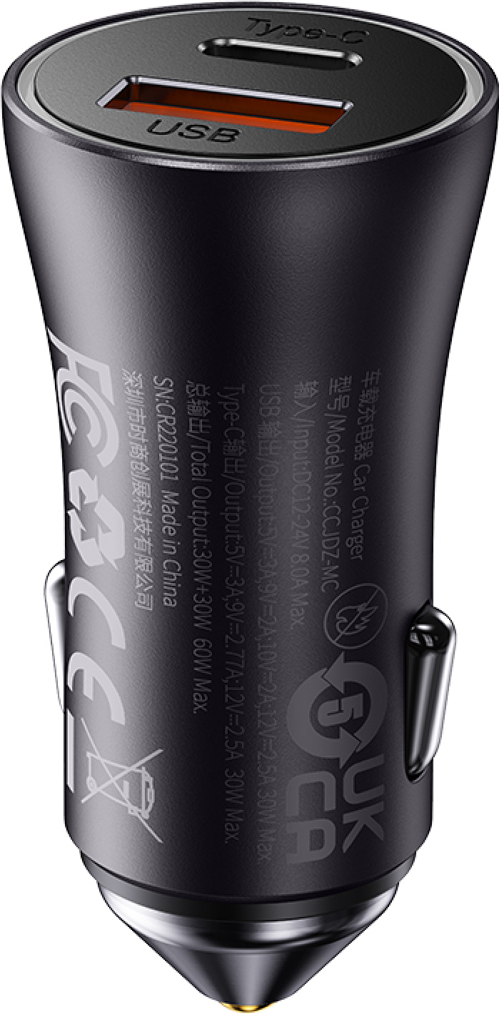Автомобильное зарядное Baseus CGJM000113 Dark Gray