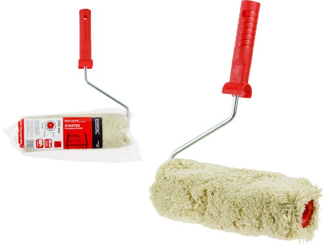 Валик "STARTEX" 70-250мм с ручкой 8мм фасадный STARTUL PROFI (ворс 18 мм, покраска стен и фасадов, полиакрил нитяной синтекс)