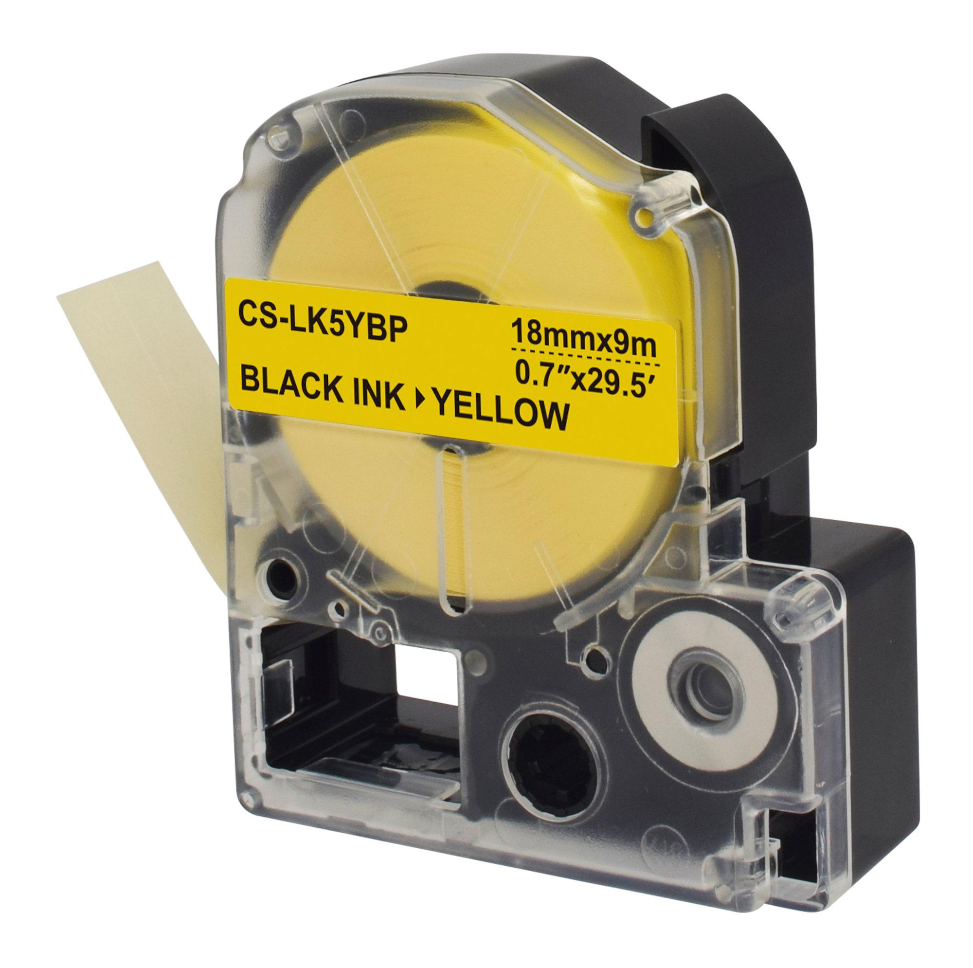 Картридж ленточный Cactus CS-LK5YBP черный