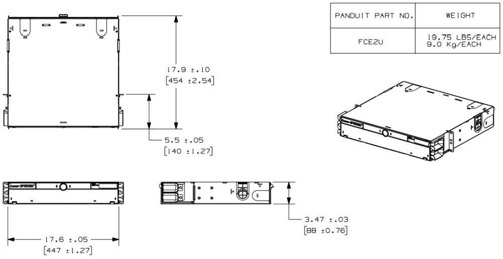 Полка Panduit FCE2U