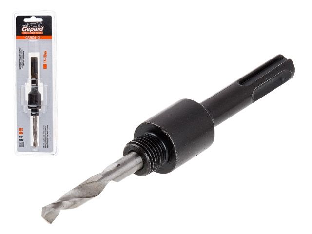 Центр. сверло для биметалл. коронки с SDS-plus переходн. d14-30мм GEPARD (GP2501-01) (направляющее сверло для коронки биметаллической серии GP2510)