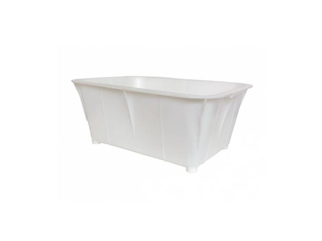 Ящик хозяйственный с ручками 40л (белый, пищевой) (белый, пищевой, производство РБ) (ЮстаПласт)