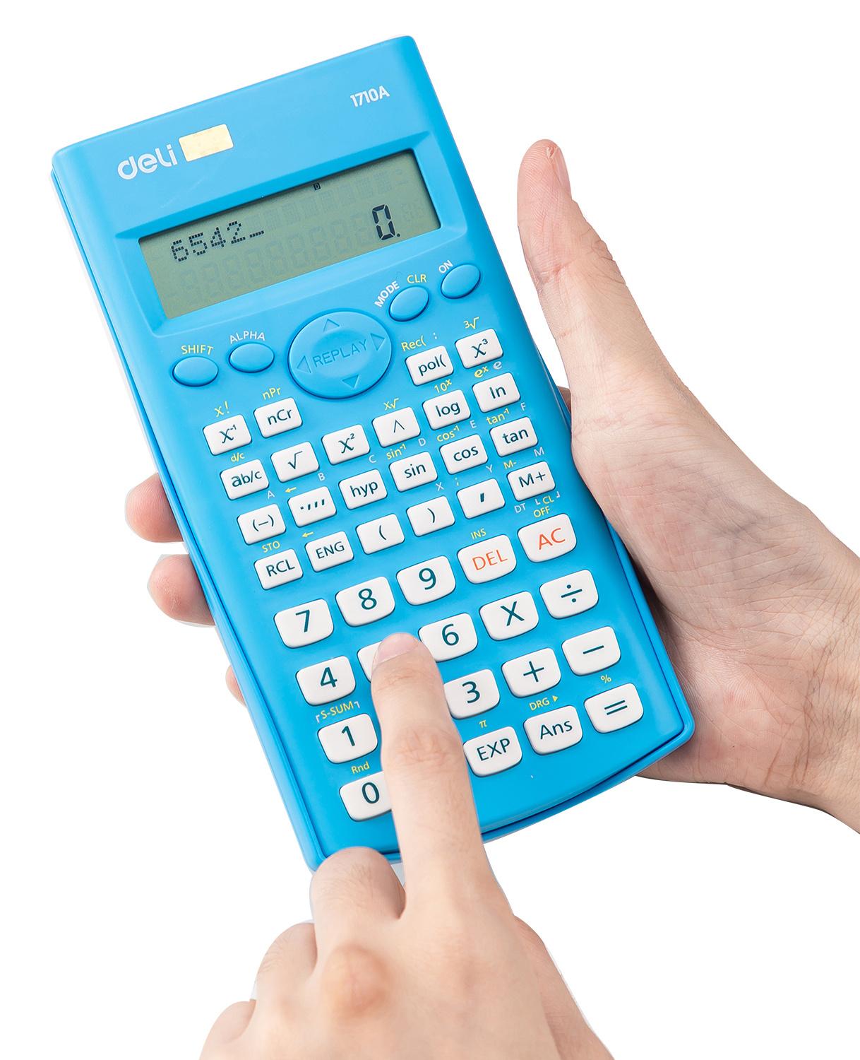 Калькулятор Deli E1710A/BLU