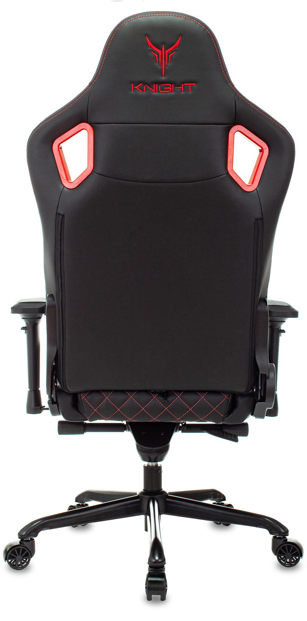 Геймерское кресло Knight Titan черный/красный