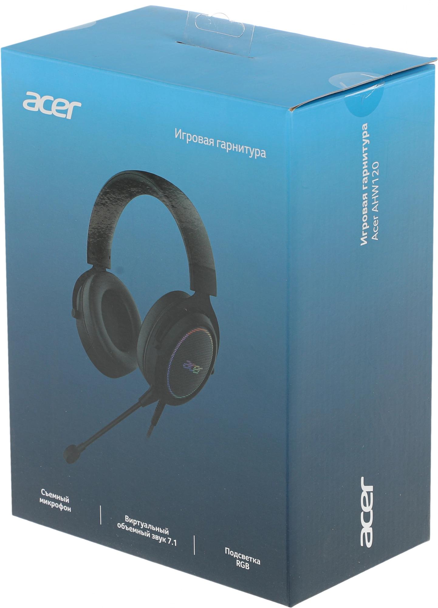 Наушники Acer AHW120 черный (ZL.HDSCC.01C)