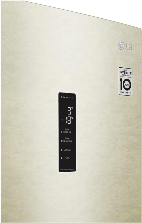 Холодильник LG GA-B509CESL бежевый