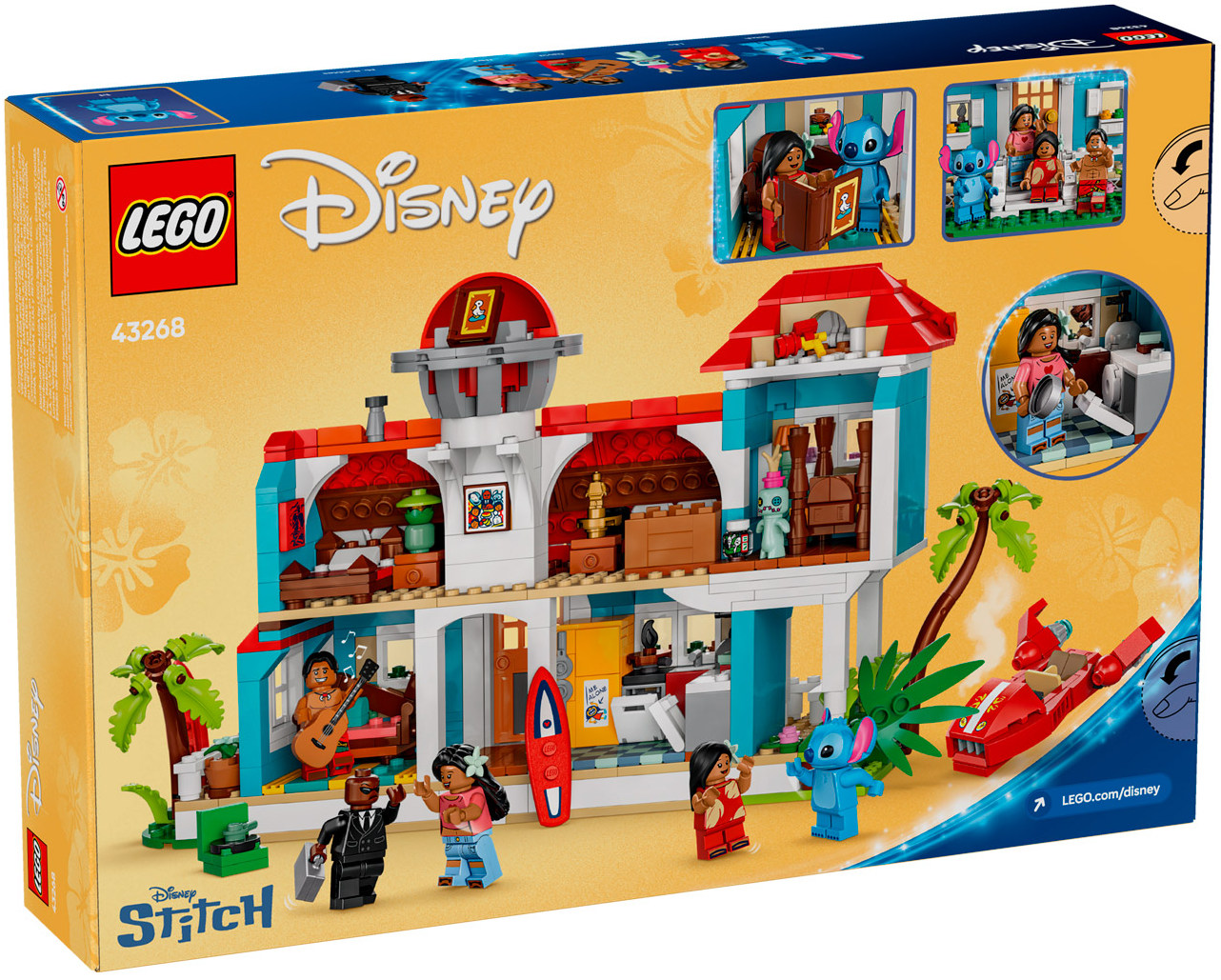 Конструктор Lego Disney Пляжный домик Лило и Стича (43268)