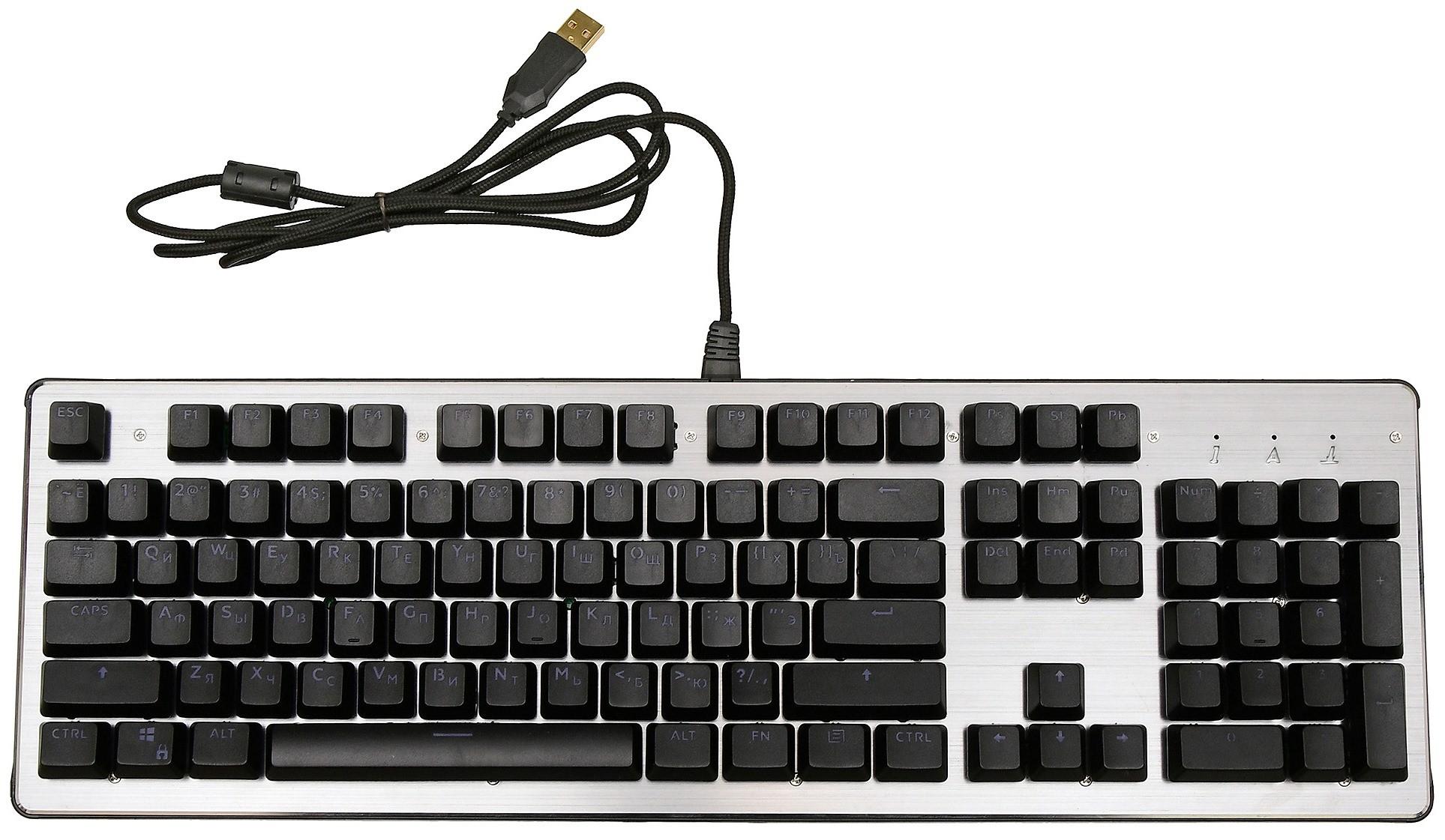 Клавиатура Oklick 970G Dark Knight черный/серебристый (499578)
