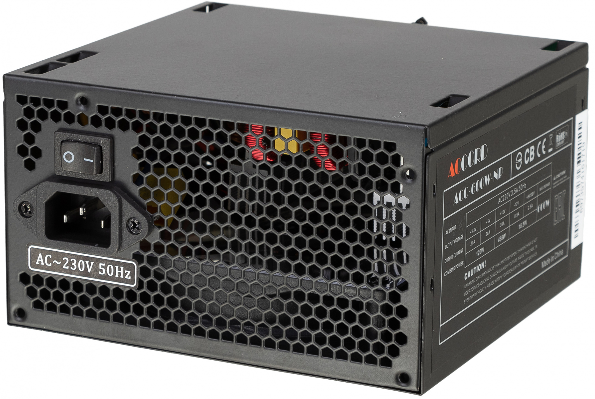 Блок питания Accord ACC-600W-NP 600W