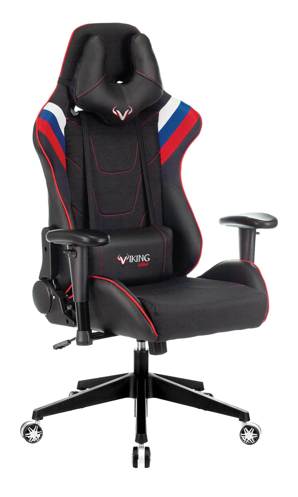 Геймерское кресло Zombie Viking 4 Aero RUS белый/синий/красный