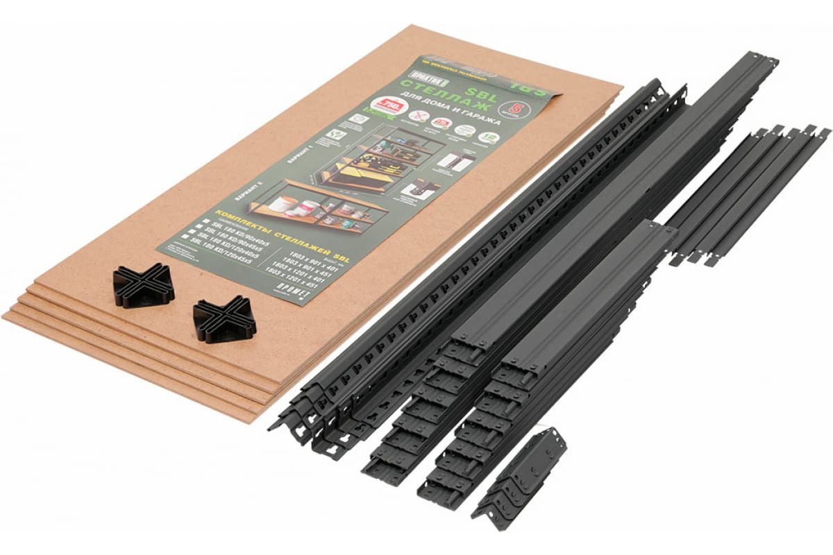 Стеллаж металлический Практик SBL 180KD антрацит (S24499375509)