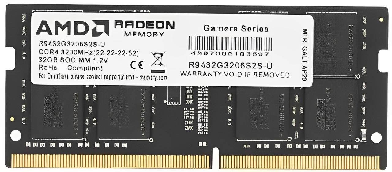 Оперативная память AMD Radeon R9 Gamer Series 32GB DDR4 (R9432G3206S2S-U)