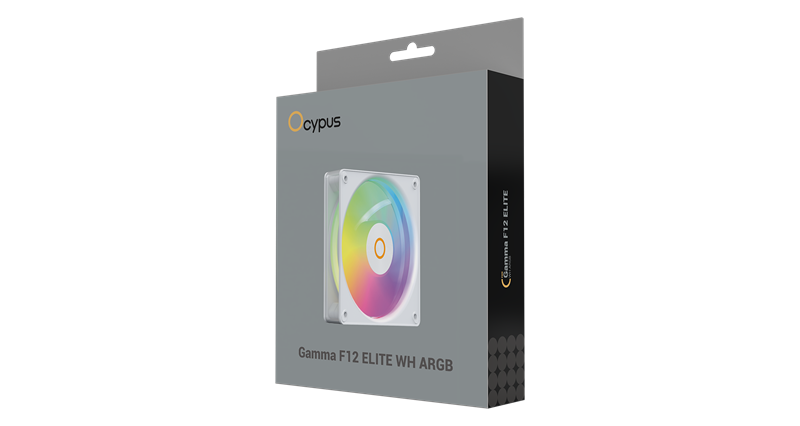 Вентилятор для корпуса Ocypus Gamma F12 Elite WH ARGB White (Gamma-F12-WH1AM00E-GL)