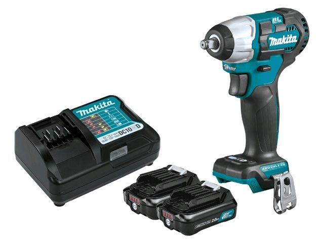 Аккум. ударный гайковерт MAKITA CXT TW 161 DWAE в чем. (12.0 В, 2 акк., 2.0 А/ч Li-Ion, посадочн. квадрат 1/2 ", 165 Нм, вес 1.1 кг)