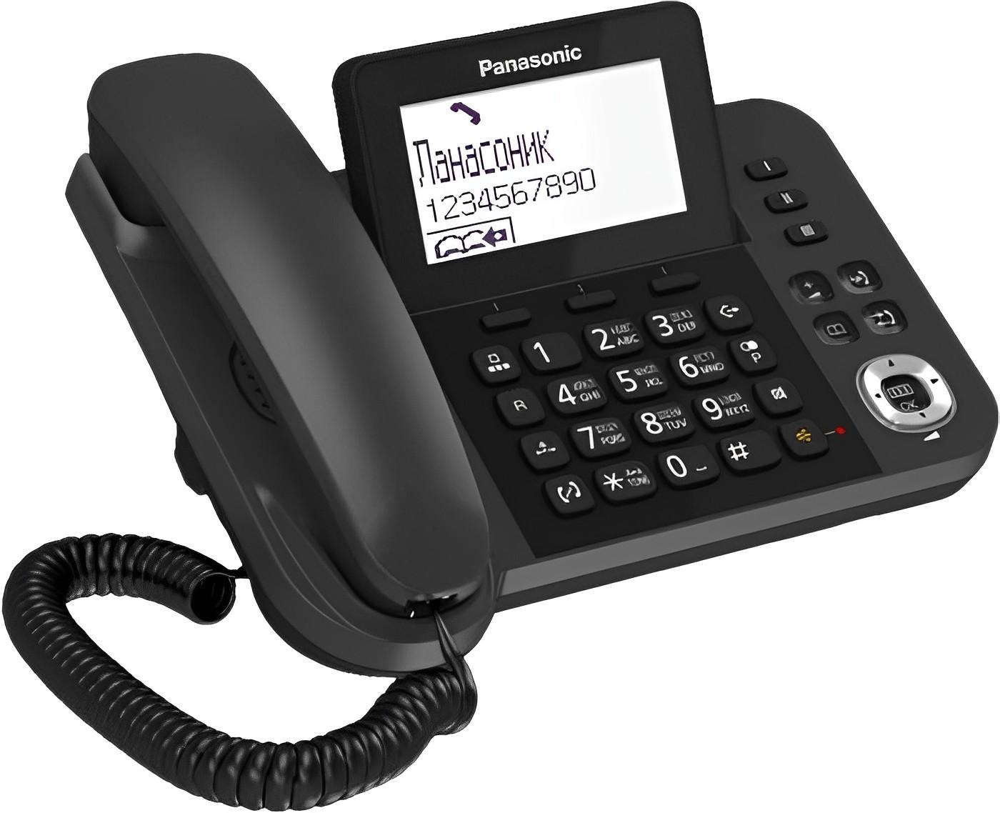 Радиотелефон DECT Panasonic KX-TGF310RUM серый металлик