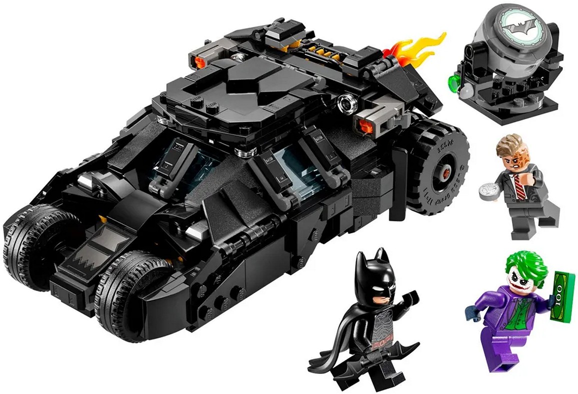 Конструктор Lego Super Heroes Бэтмен на Тумблере против Двуликого и Джокера (76303)