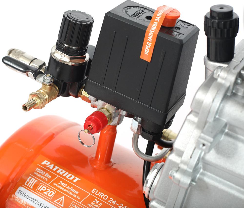 Компрессор Patriot Optima Euro 24-240K2 оранжевый/черный (525302118)