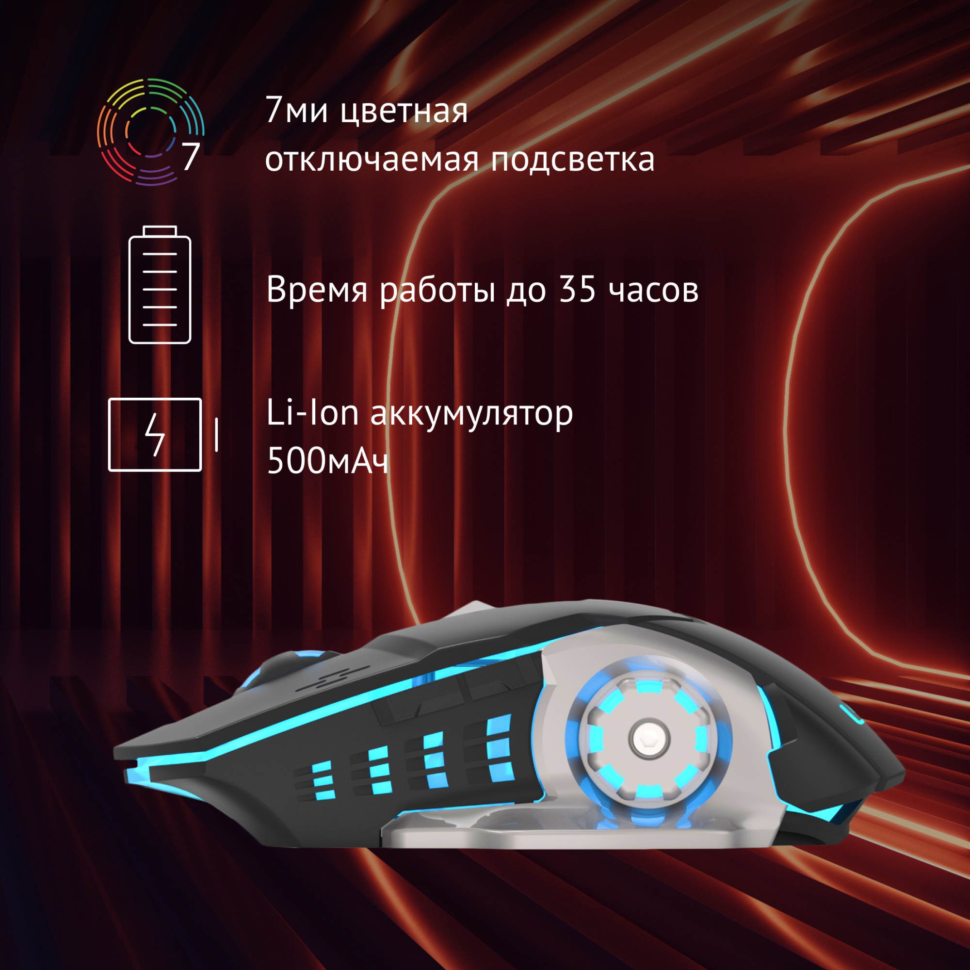 Мышь Oklick 770GW черный (1903004)