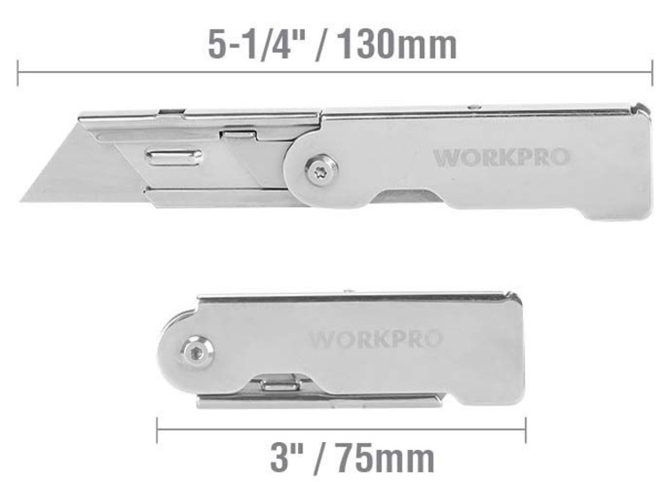 Нож строительный WorkPro WP211001