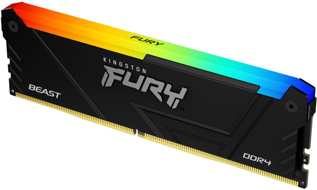 Оперативная память Kingston Fury Beast Black RGB XMP 16GB DDR4 (KF432C16BB2A/16)